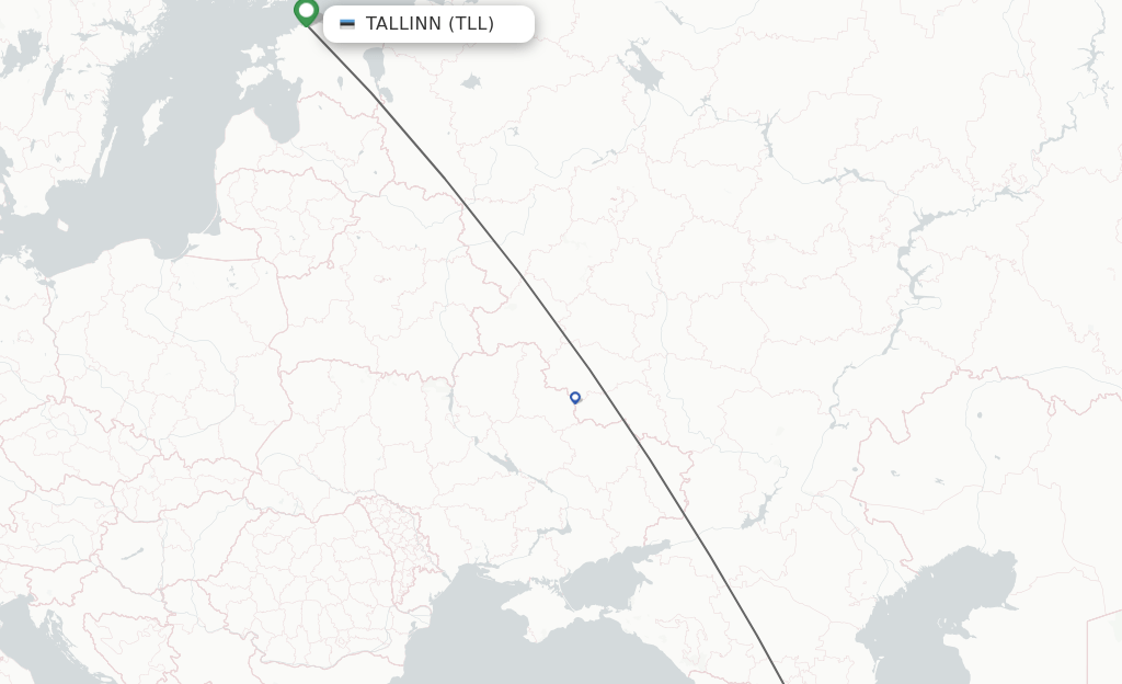 Direct (nonstop) flights from Tallinn to Tbilisi schedules
