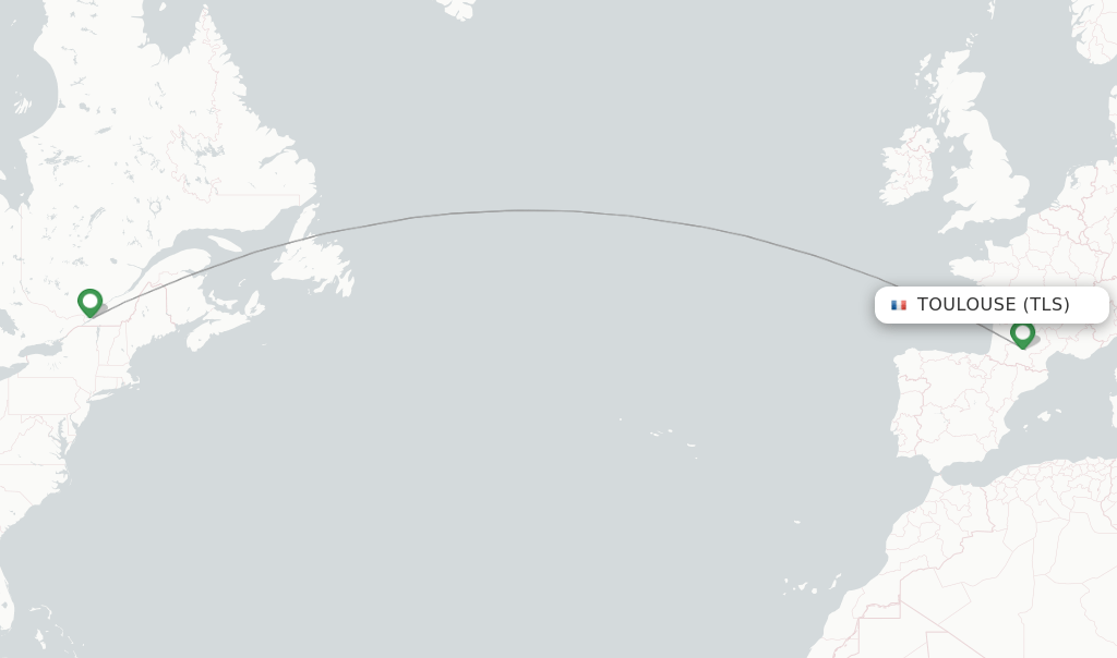 Air Transat flights from Toulouse, TLS