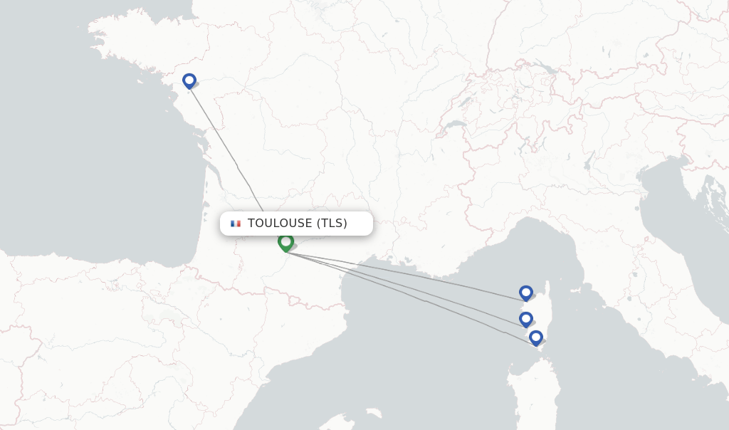 Air Corsica flights from Toulouse, TLS