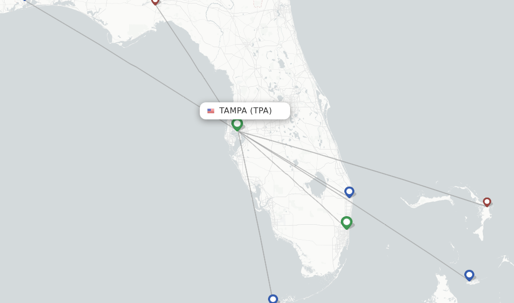 Silver Airways flights from Tampa, TPA