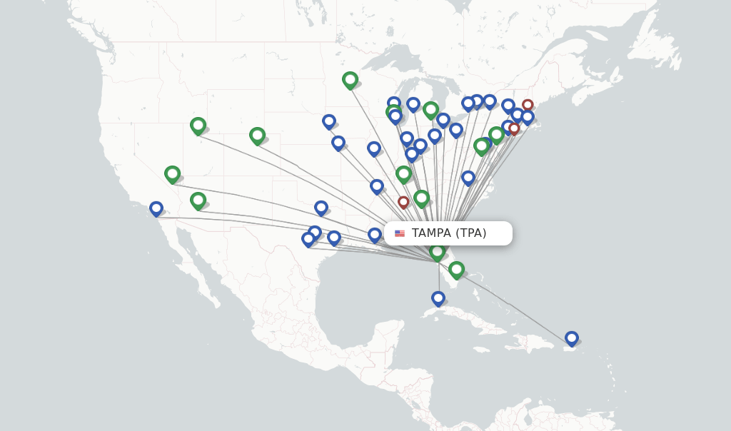 Southwest flights from Tampa, TPA