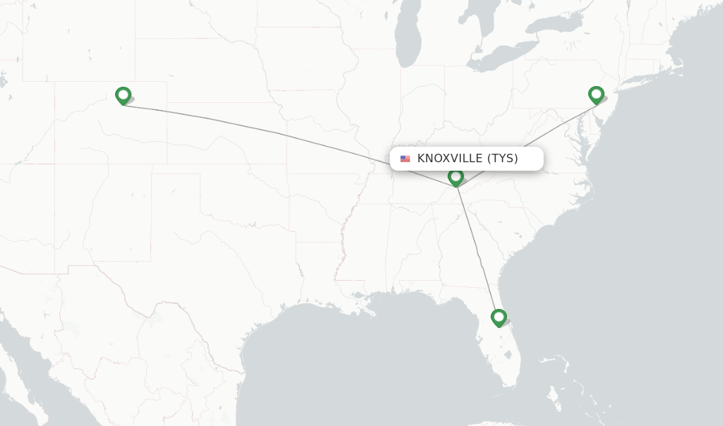 Frontier Airlines flights from Knoxville, TYS