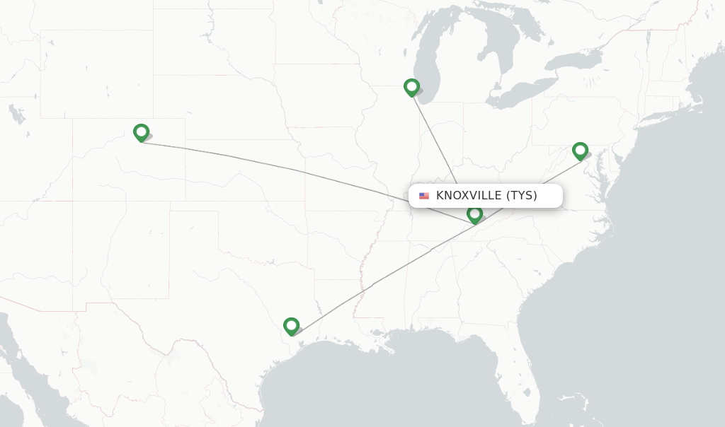 United flights from Knoxville, TYS