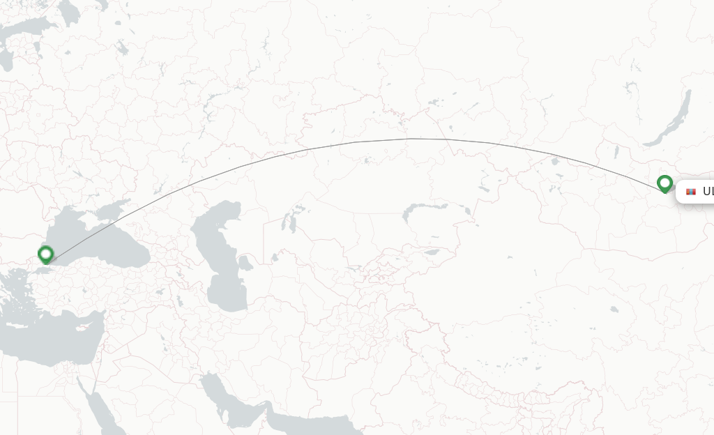 Turkish Airlines flights from Ulaanbaatar, UBN