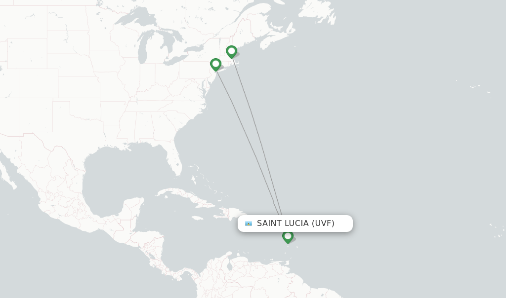 JetBlue flights from Saint Lucia, UVF