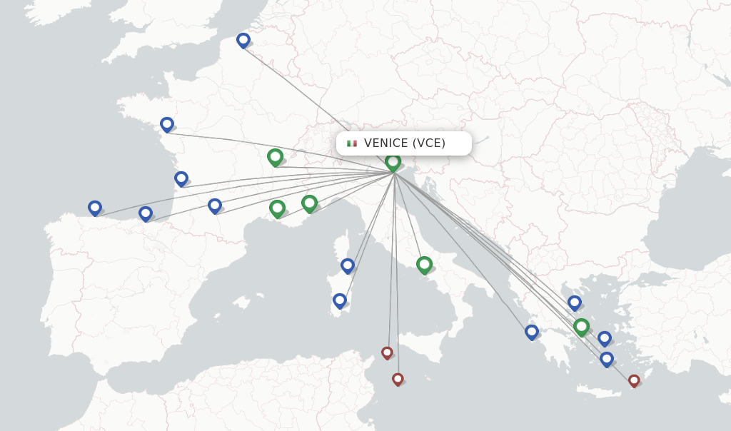 Volotea flights from Venice, VCE
