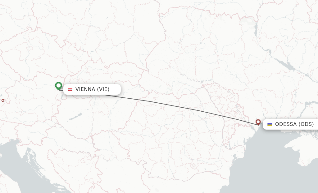 Direct (nonstop) flights from Vienna to Odessa schedules