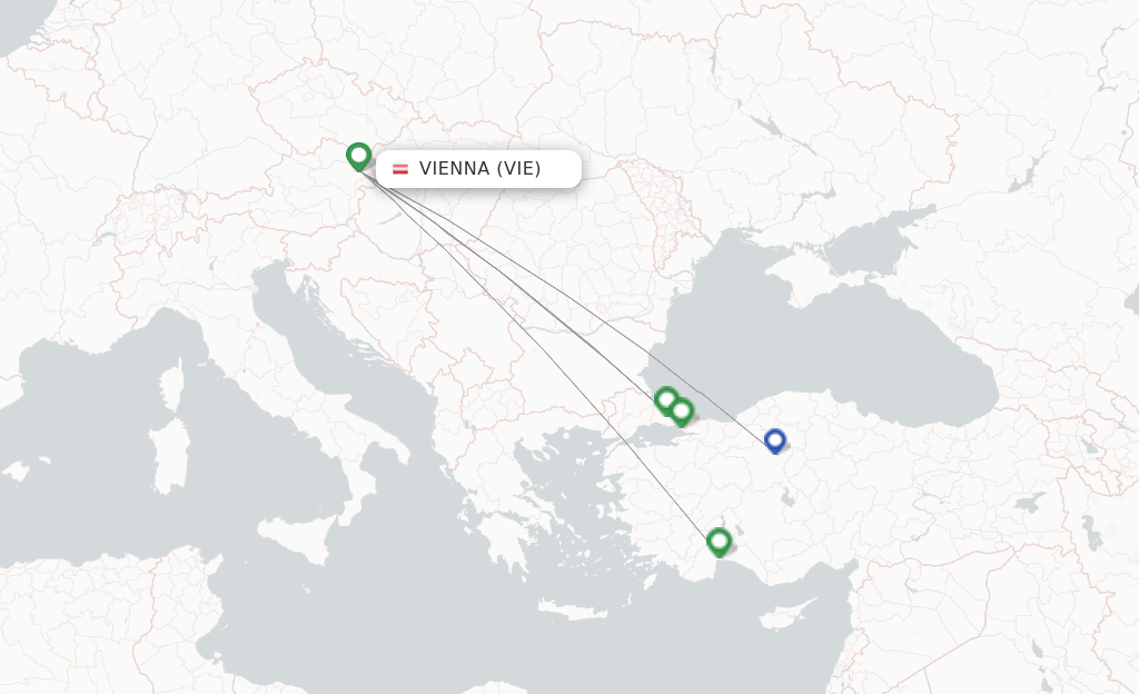 Turkish Airlines flights from Vienna, VIE