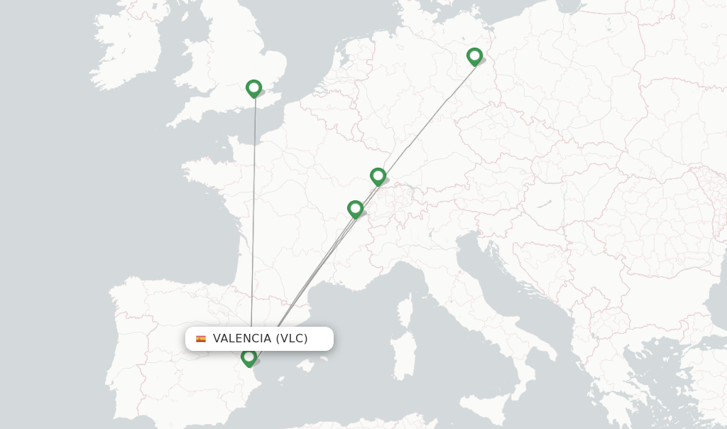 easyJet flights from Valencia, VLC