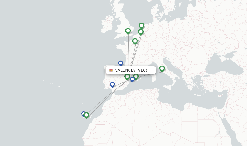 Vueling flights from Valencia, VLC