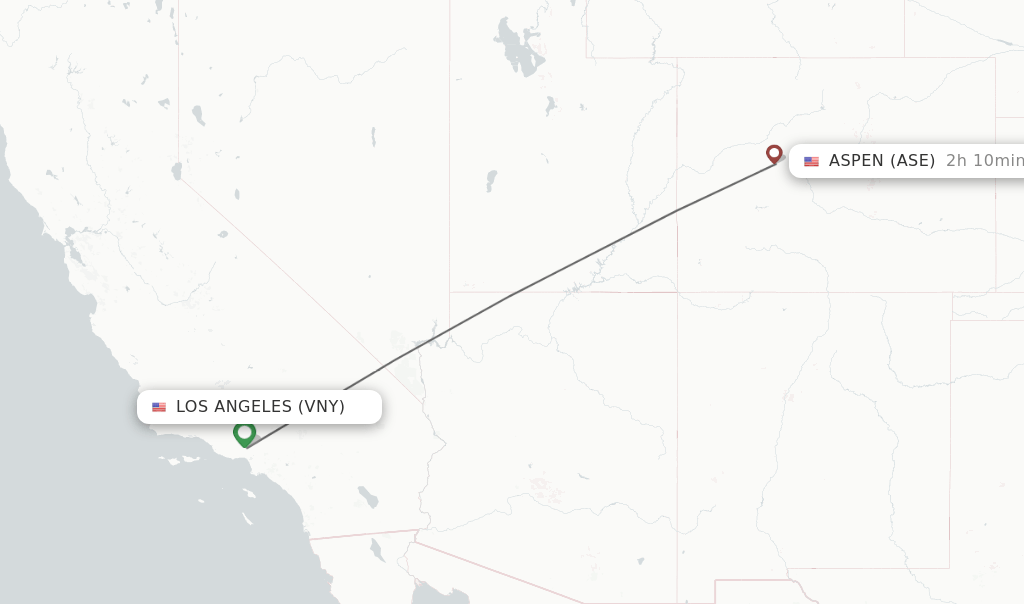 Direct (nonstop) flights from Los Angeles to Aspen schedules