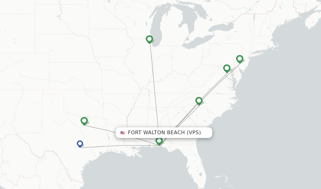 American Airlines flights from Fort Walton Beach, VPS