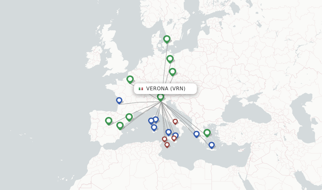 Volotea flights from Verona, VRN