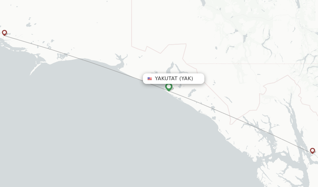 Alaska Airlines flights from Yakutat, YAK