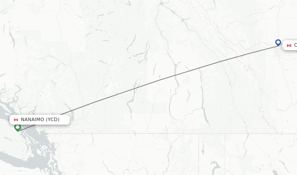 Direct (nonstop) flights from Nanaimo to Calgary schedules