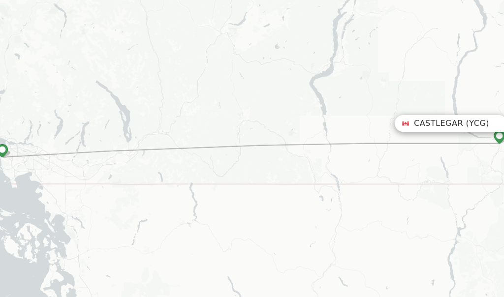 Air Canada flights from Castlegar, YCG