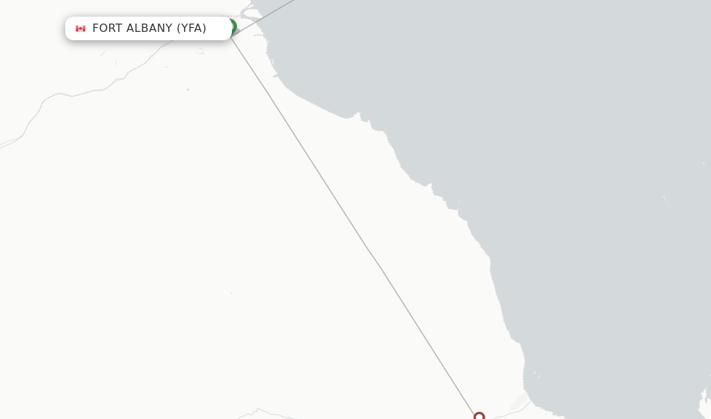 Thunder Airlines flights from Fort Albany, YFA