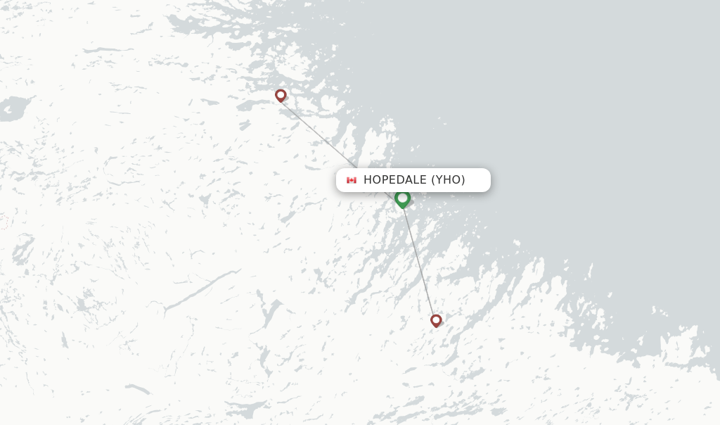 Direct (nonstop) flights from Hopedale to Goose Bay schedules