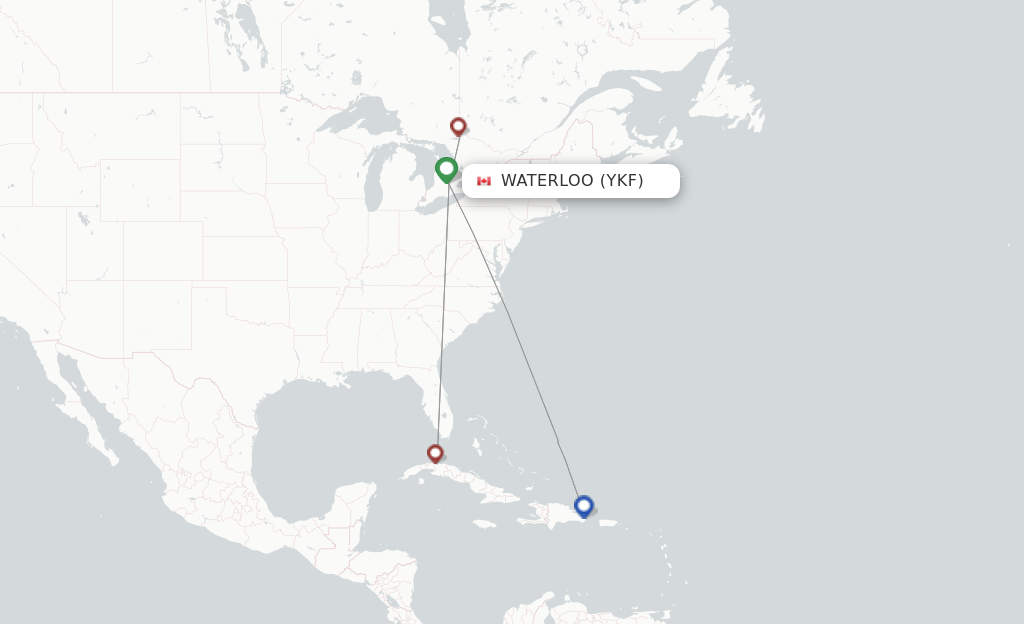 Sunwing Airlines flights from Kitchener, YKF