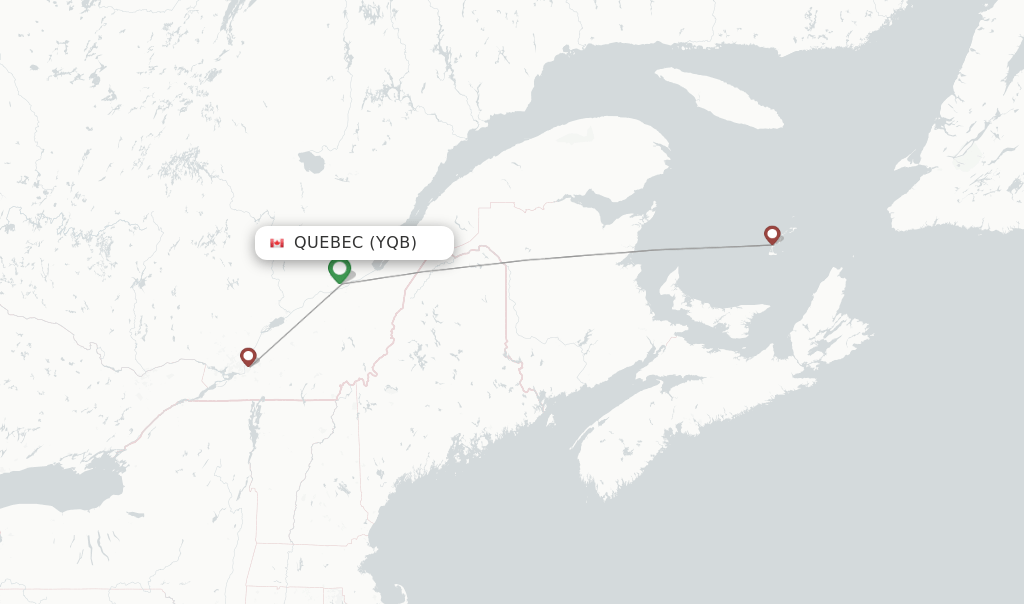 Pascan flights from Quebec, YQB