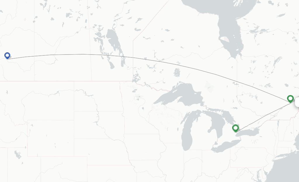 WestJet flights from Quebec, YQB