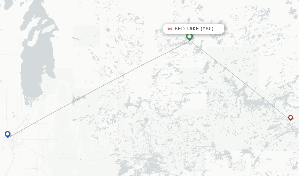 Bearskin Airlines flights from Red Lake, YRL