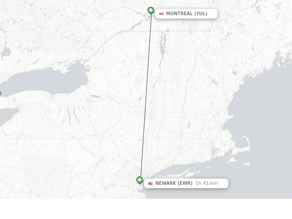 Direct (nonstop) flights from Montreal to New York schedules
