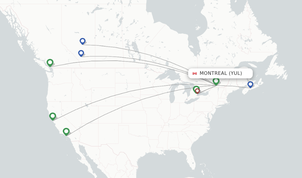 Porter Airlines flights from Montreal, YUL