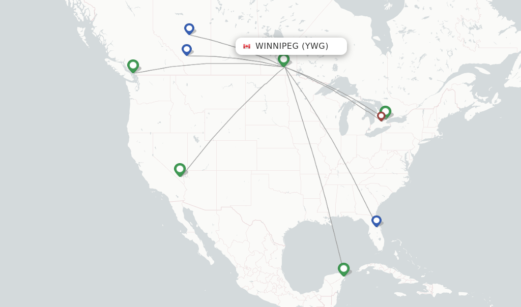 Flair Airlines flights from Winnipeg, YWG