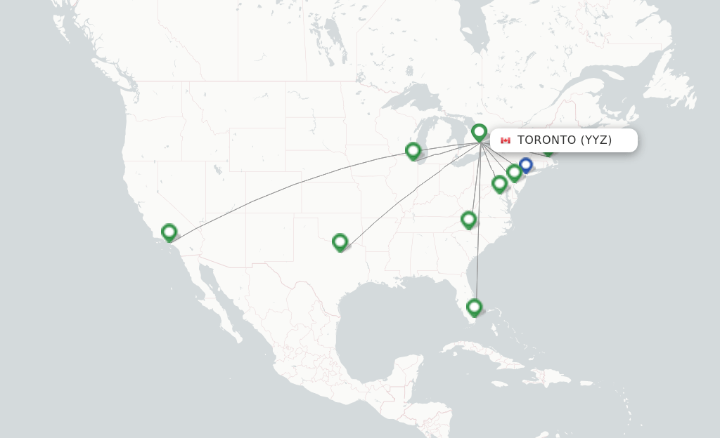 American Airlines flights from Toronto, YYZ