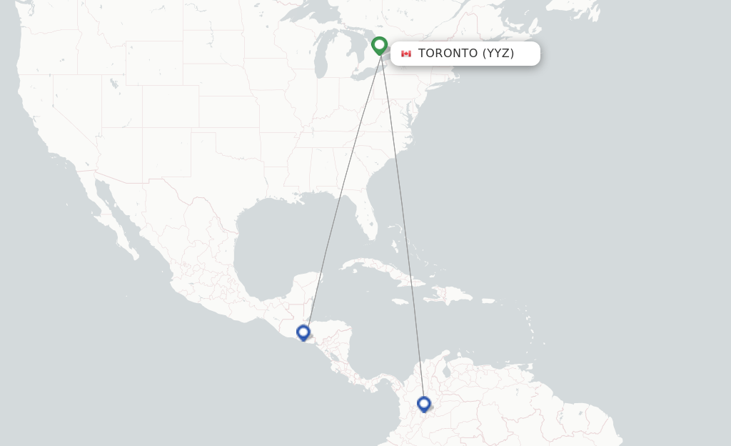 AVIANCA flights from Toronto, YYZ