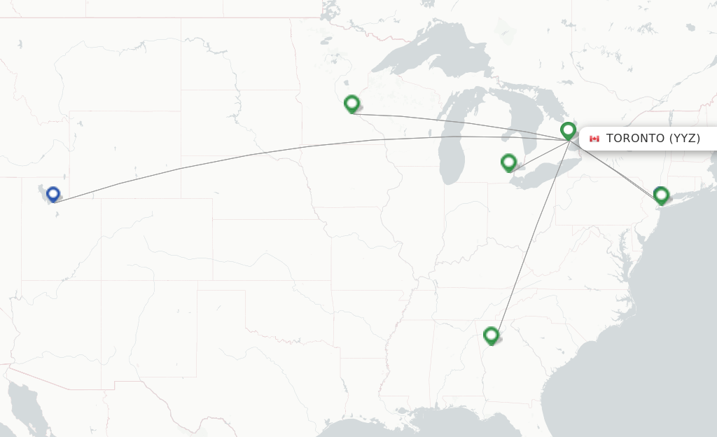 Delta flights from Toronto, YYZ