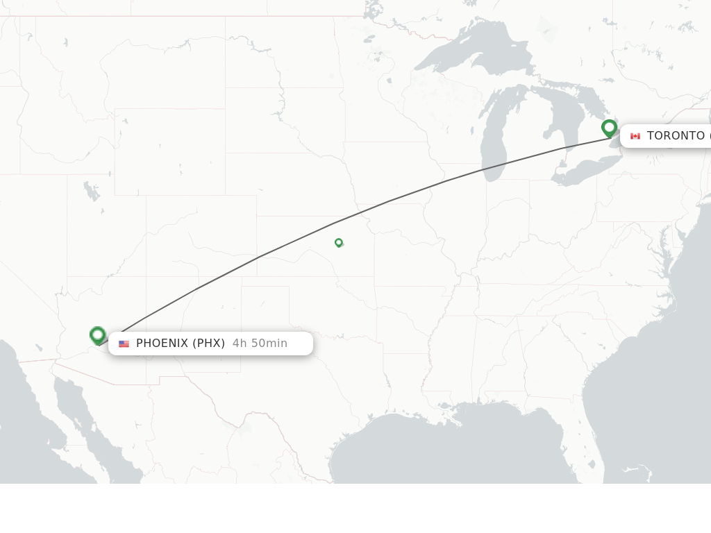 Direct (nonstop) flights from Toronto to Phoenix schedules