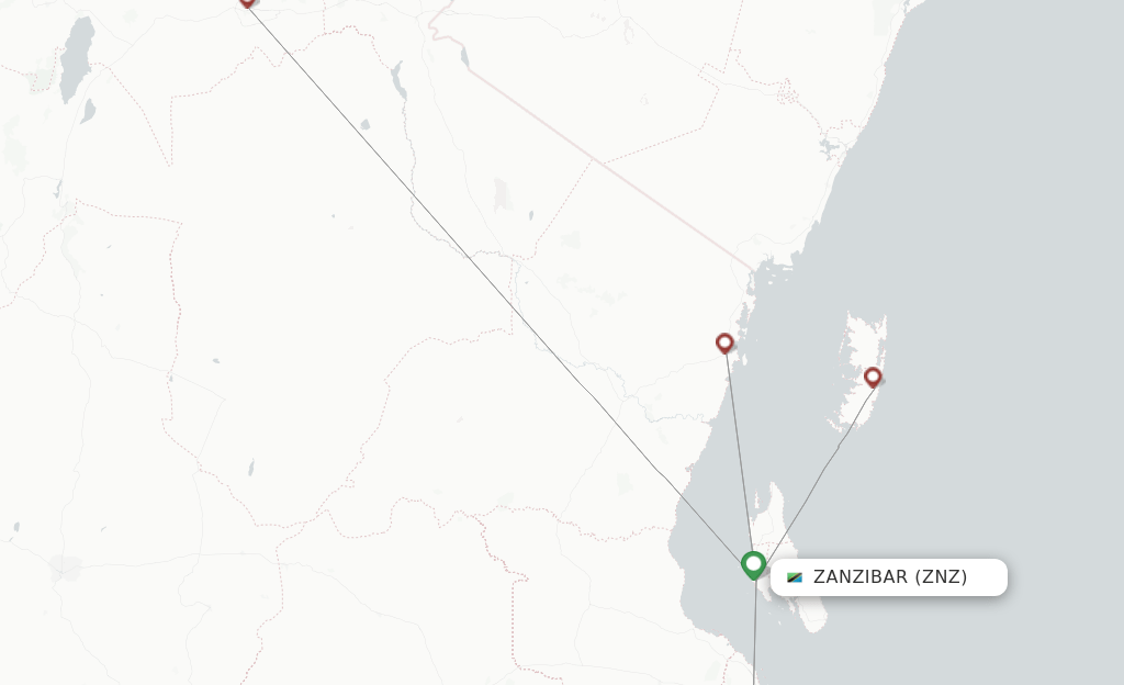 FlexFlight flights from Zanzibar, ZNZ