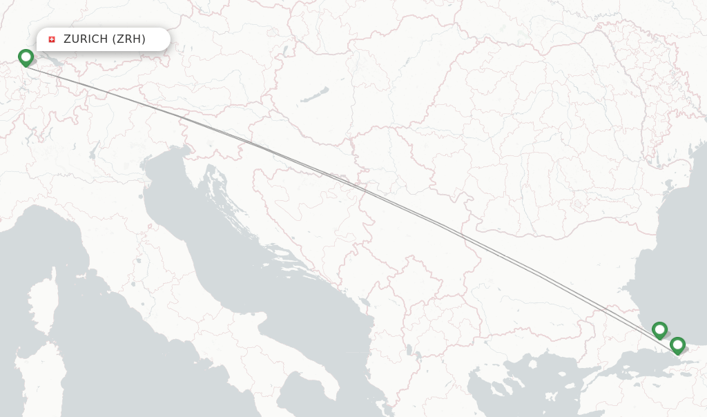 Turkish Airlines flights from Zurich, ZRH