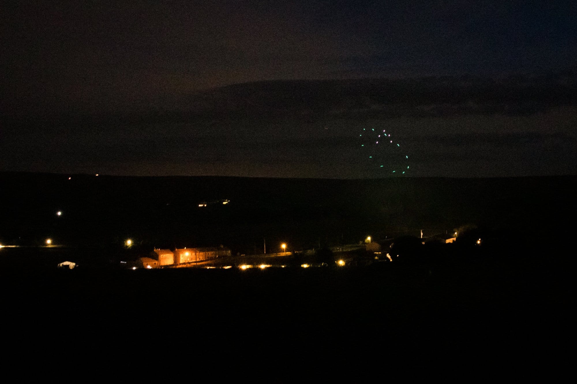 UFO created with drones