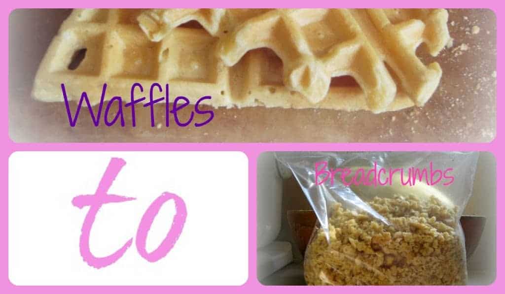 Easy Breadcrumbs Made from Waffles