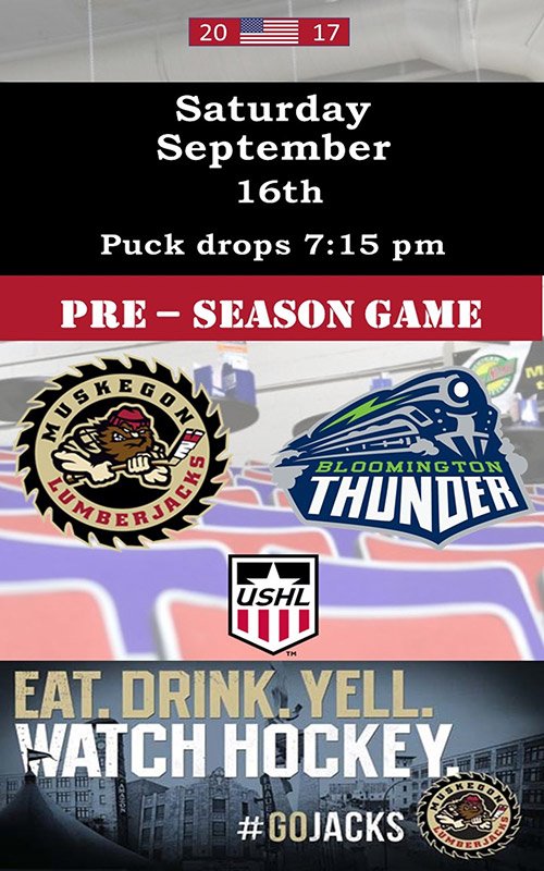 Muskegon Lumberjacks Schedule 2024 Sept 16 Muskegon Lumberjacks PreSeason Game Float My Event