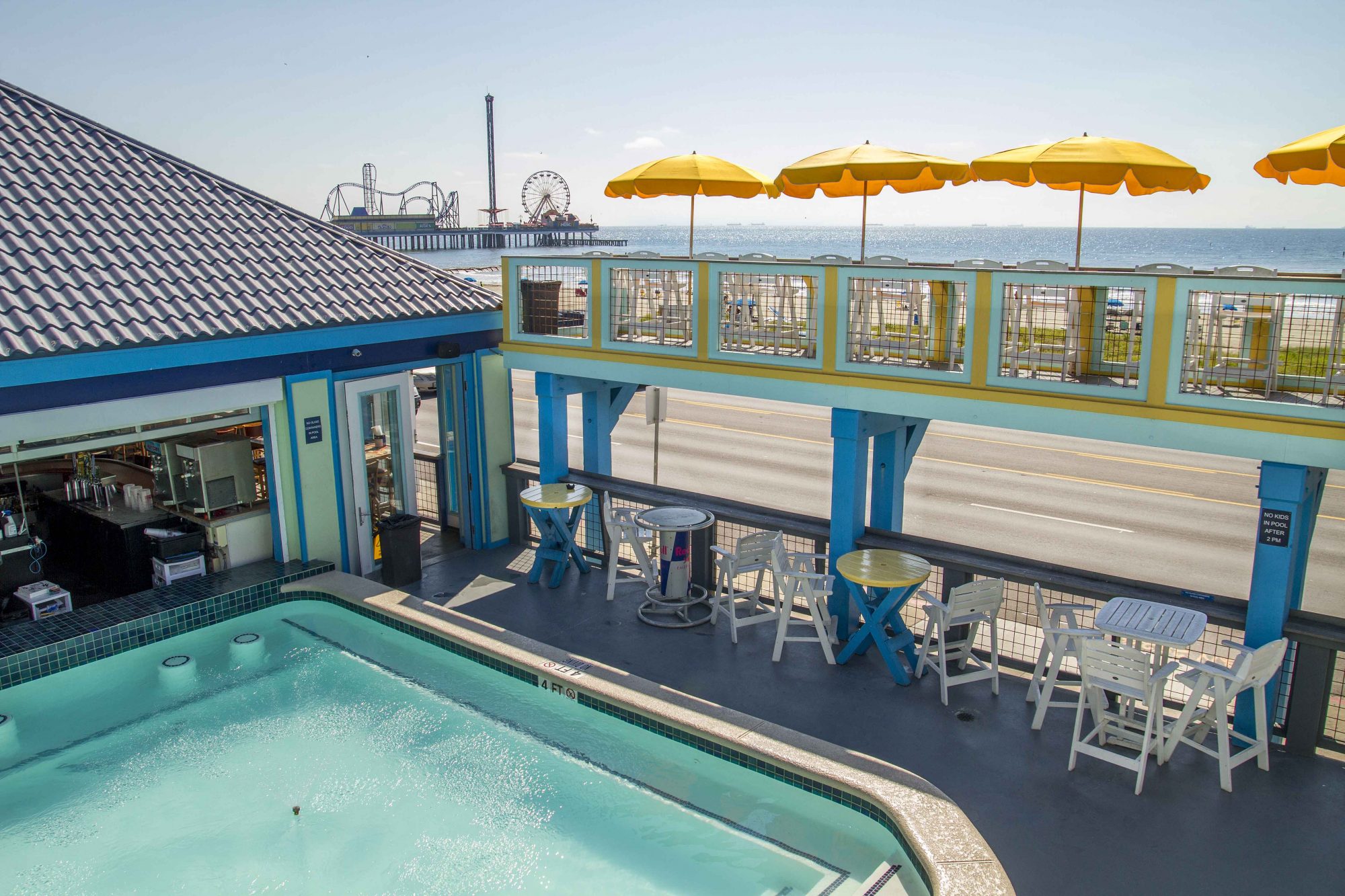 Float Pool Bar Beach Bar in Galveston, TX