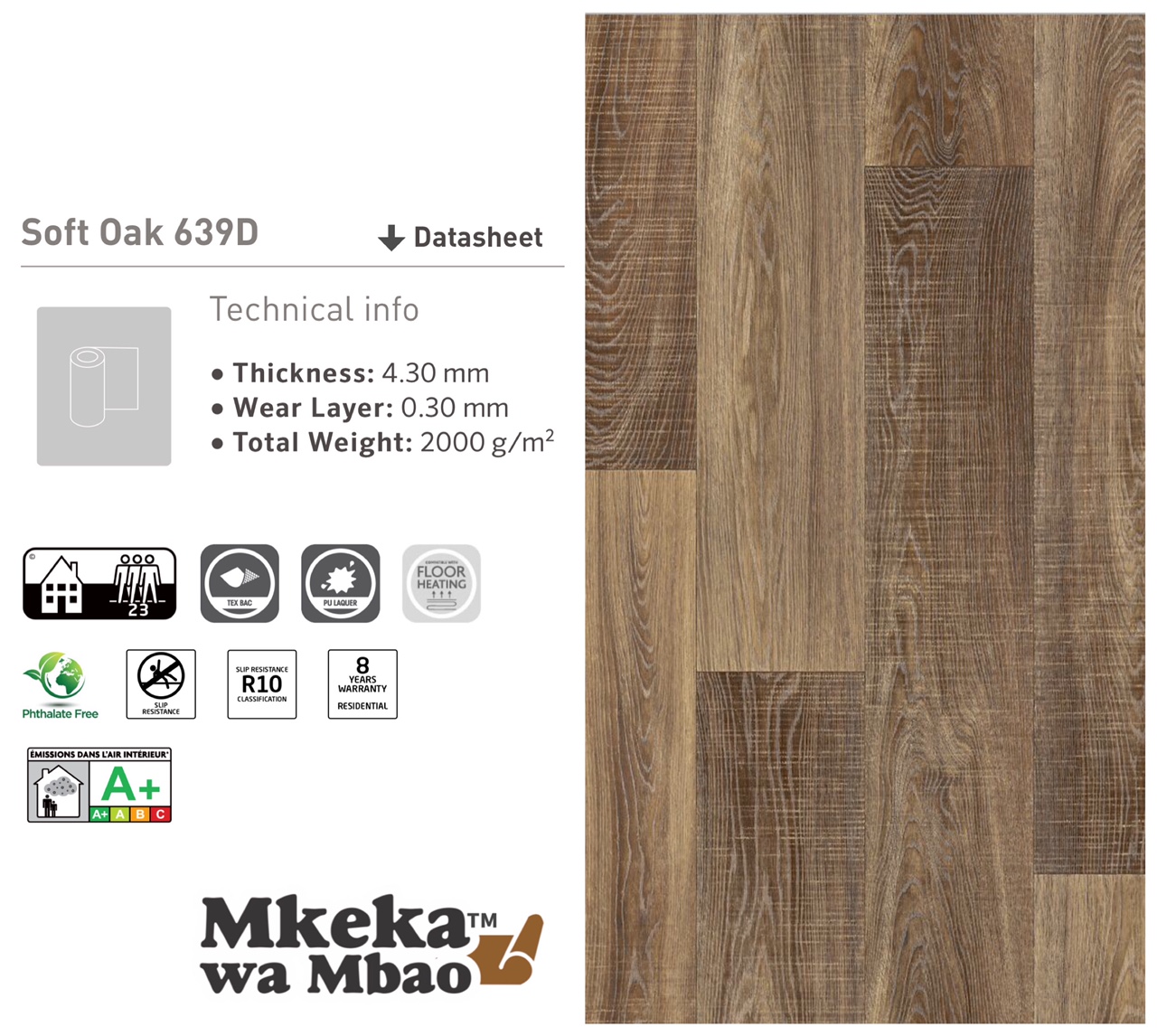 Baridi ikizidi funika tiles with mkeka wa mbao mkeka wa mbao™️ is a versatile floor , meaning it can be permanent or if rented. Mkeka wa mbao Soft oak 639D | Floor Decor Kenya