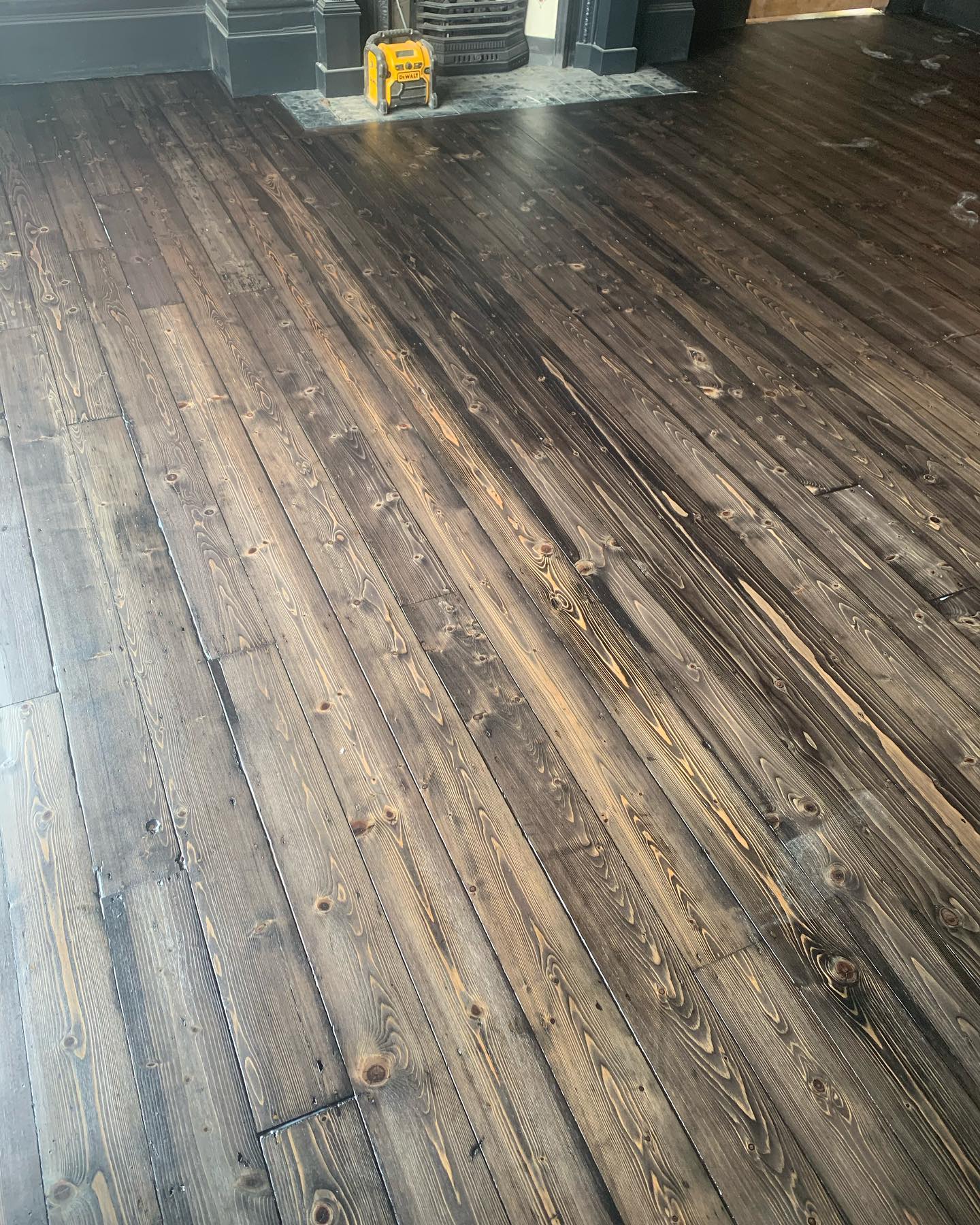 Dark Floorboards Restoration in Hartlepool FlooRestore