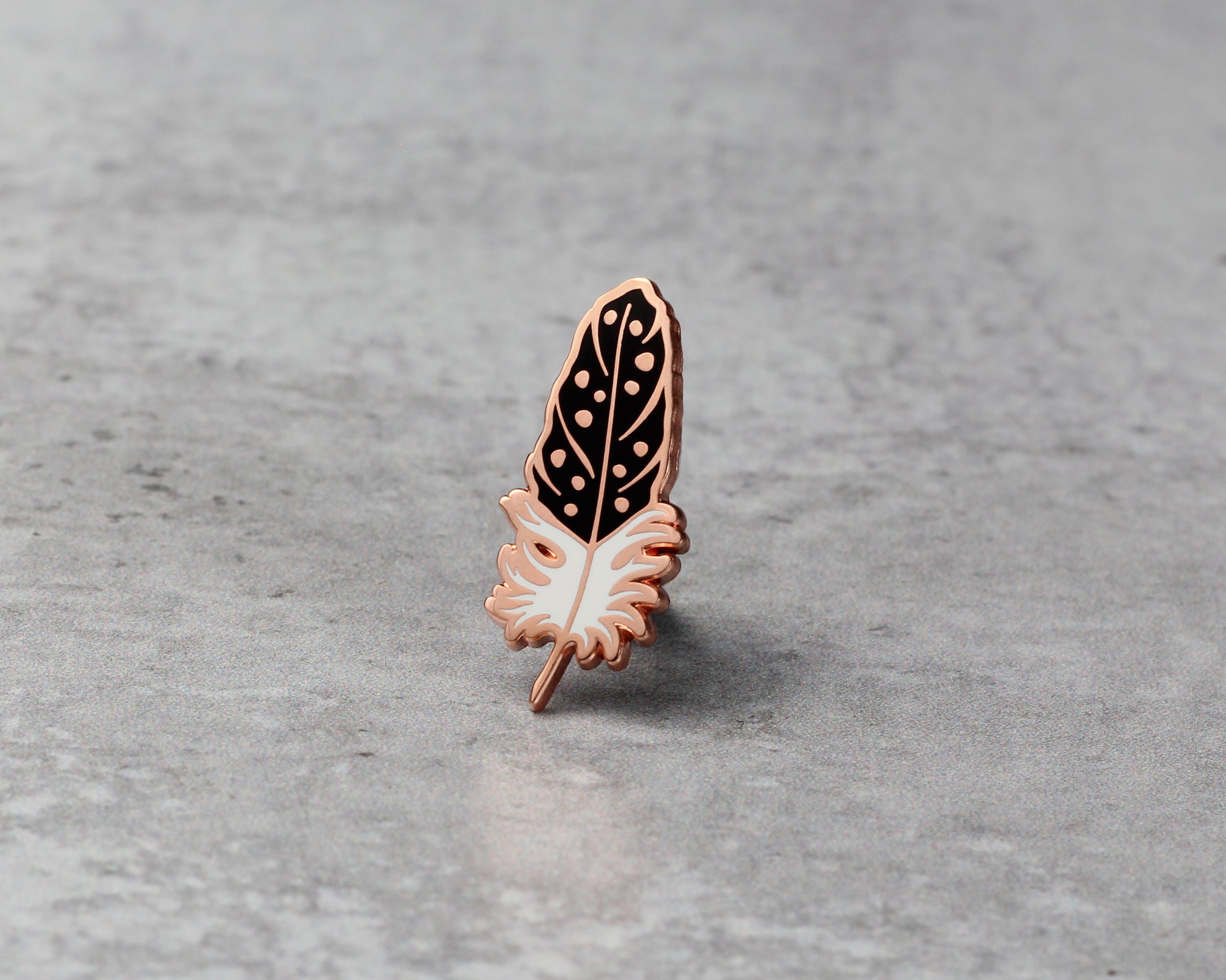 Feather Enamel Pin Florafauna