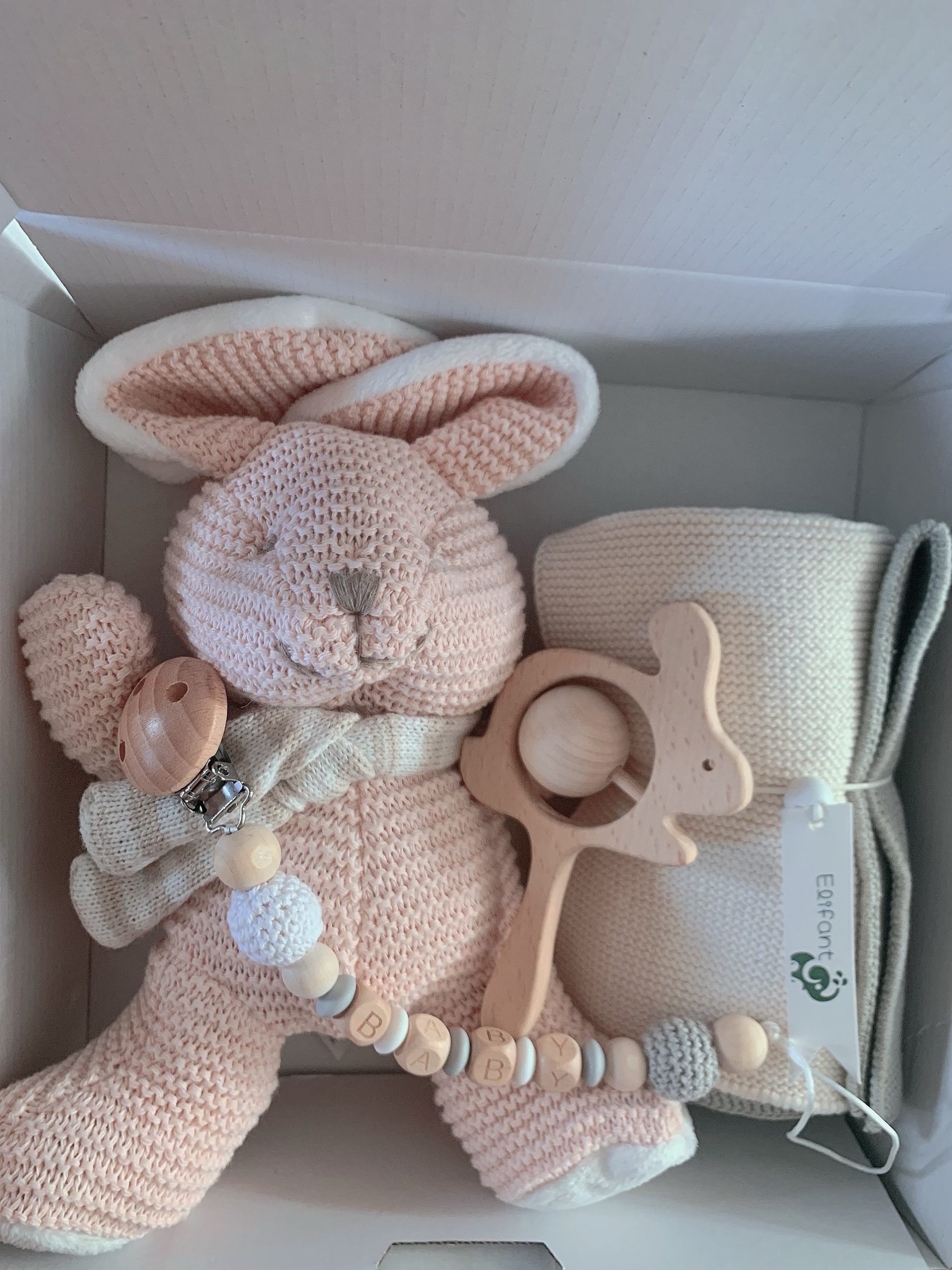 New born baby rabbit gift set