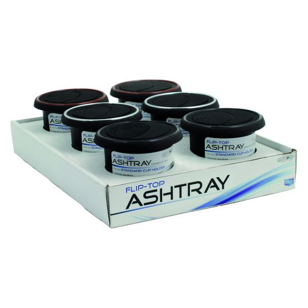 Plastic Flip Top Ashtray