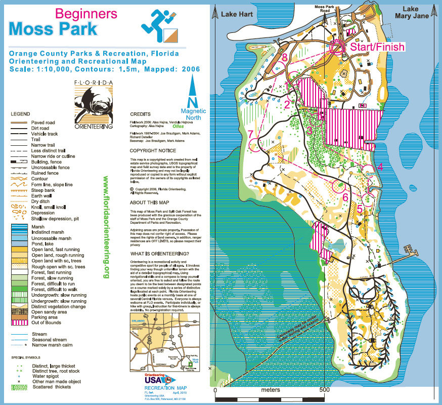 Florida Orienteering Maps
