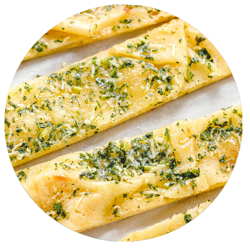 Weekly Special Mozzarella, Rosemary & Brie Garlic Bread Florios