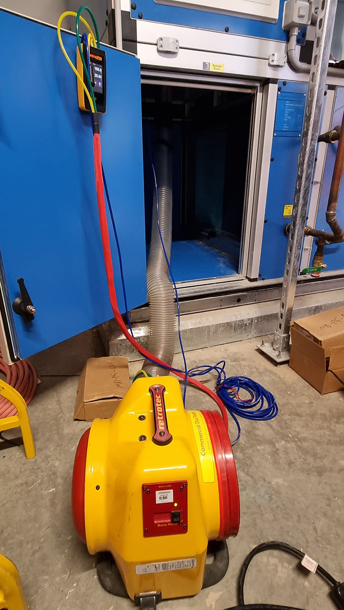 Duct and Riser Leakage Testing Flow Balance
