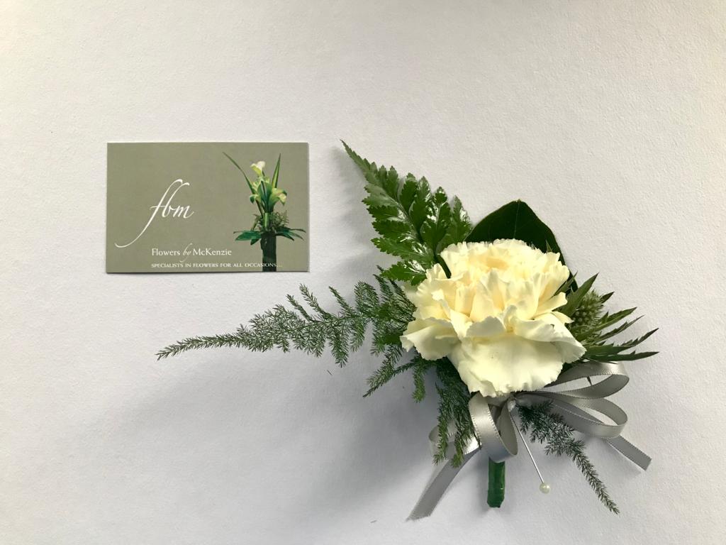 Carnation Buttonhole Flowers by McKenzie
