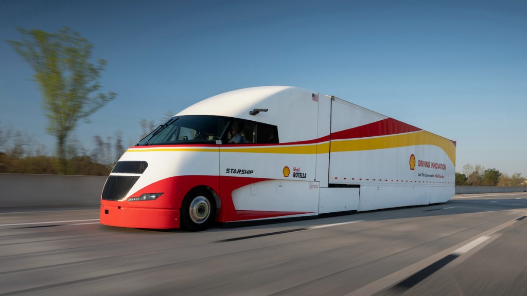 Shell's Starship truck with AIC Fuel Measurement onboard