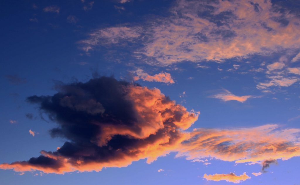 Cumulus, Stratocumulus and Stratus Clouds in Unstable Atmosphere Flow Visualization
